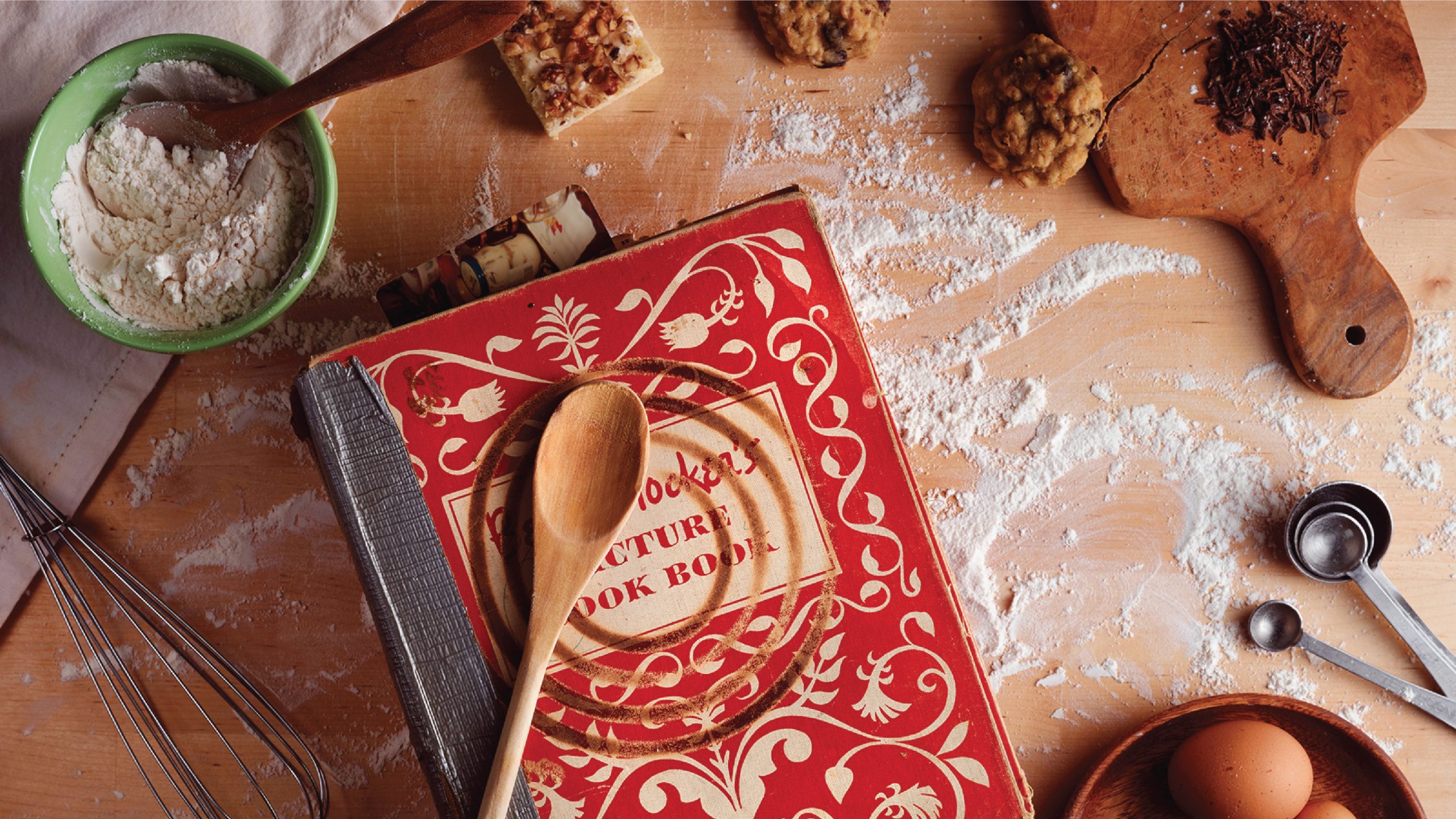 Cookbook and utensils